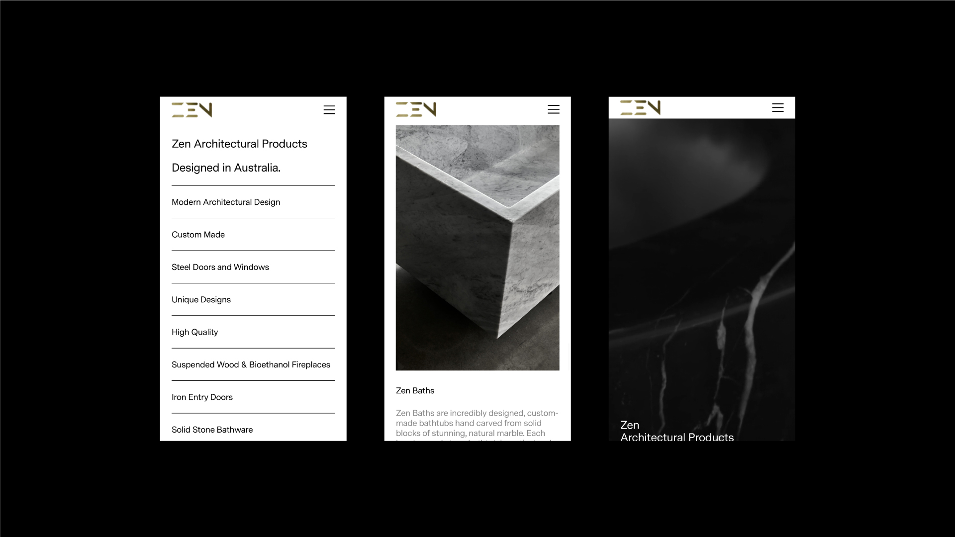 Website for Zen Architectural Products