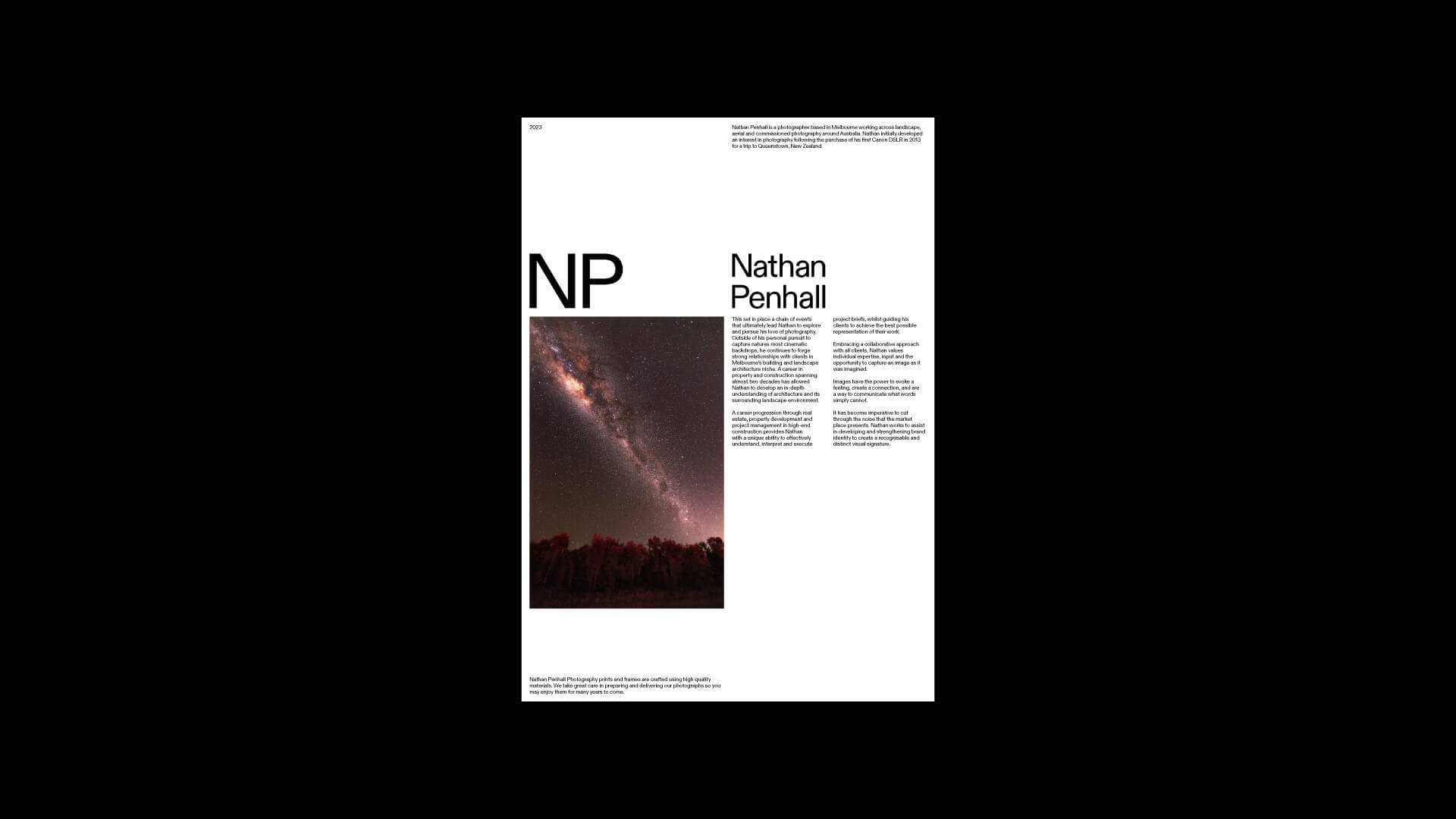 Nathan Penhall Photography Document